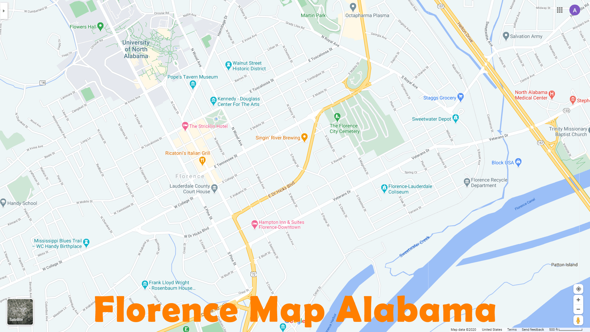 Florence Alabama Map